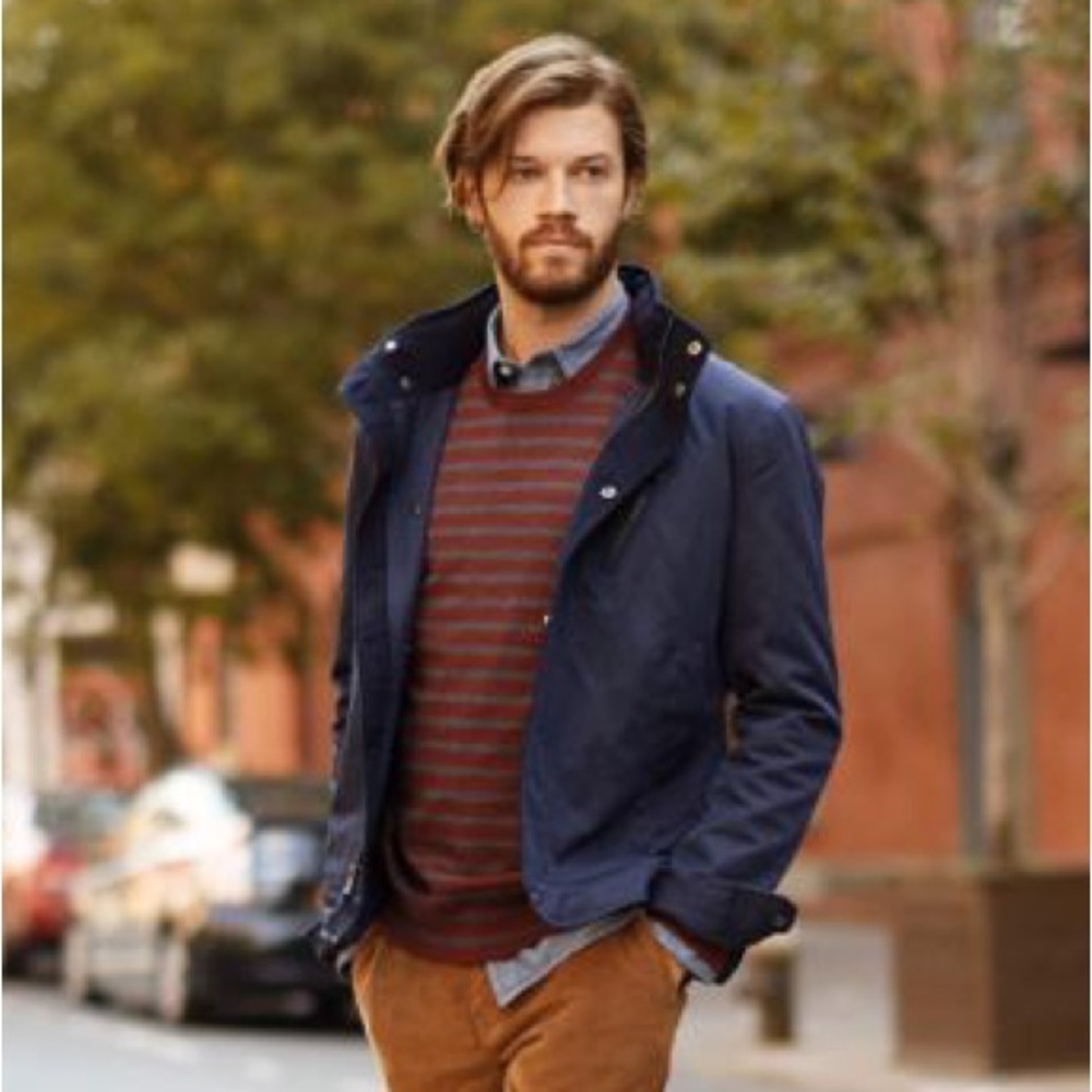 Banana Republic Duval Moto-Style Jacket - Navy - Men’s S